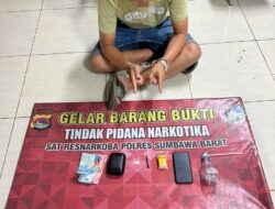 Cari untung edarkan sabu, seorang pria ditangkap Tim Opsnal Sat Resnarkoba Polres Sumbawa Barat