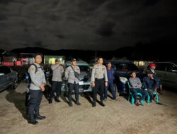 Jamin Kelancaran Kampanye, Satgas OMP Polres Sumbawa Barat Berikan Pelayanan Pengamanan