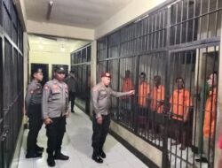 Pastikan Keadaan Warga Binaan Aman, Polres Sumbawa Barat Lakukan Pengecekan Ruang Tahanan