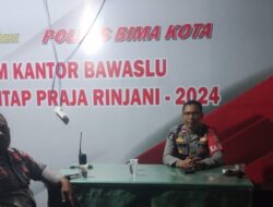 Polres Bima Kota Tingkatkan Pengamanan di Kantor KPU dan Bawaslu
