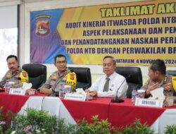 Kapolda NTB Pimpin Taklimat Akhir Audit Kinerja Itwasda Polda NTB Tahap II 2024