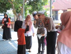 Sat Lantas Polres Sumbawa Barat Gelar Police Goes to School di Polres Sumbawa Barat
