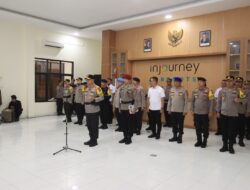 Kapolres Loteng Hadiri Apel Pelepasan Personel Brimob Polri BKO Polda NTB Pengamanan Pilkada 2024.