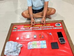 Kedapatan membawa Narkotika Jenis Sabu, Seorang Pemuda di Amankan Sat Resnarkoba Polres Loteng