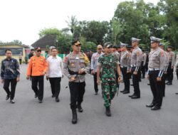 Polres Loteng Laksanakan Apel Gelar Pasukan Operasi Lilin Rinjani 2024.