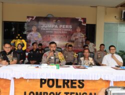 Jumpa Pers Akhir Tahun, Polres Loteng Musnahkan Sabu 8,2 Kg.