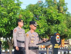 Kapolres Lombok Utara Pimpin Apel Gelar Pasukan Operasi Ketupat Rinjani 2025