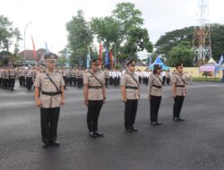 ‎Polres Loteng Gelar Upacara Setijab Kasat Narkoba, Kapolsek Kawasan Mandalika, dan Pelantikan Kapolsek Kopang