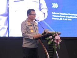 Kapolda NTB Buka Rakernis Lantas 2025, Sinergi Transportasi dan Inovasi untuk NTB Lebih Tertib dan Aman
