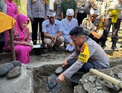 Polres Lombok Utara Kembali Kukuhkan Toleransi: Peletakan Batu Pertama Bale Gong Pura Amerta Giri Rinjani