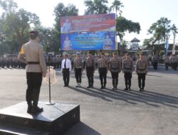 ‎Polres Loteng Gelar Upacara PTDH dan Pemberian Penghargaan Bagi Personel Berprestasi.