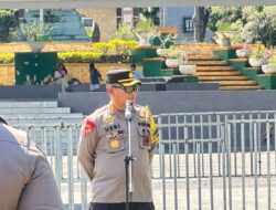 Karoops Polda NTB Pimpin Apel Kesiapan Pengamanan Malam Pembukaan FORNAS VIII 2025