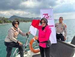 Ketua Bhayangkari Lombok Utara Kobarkan Semangat Merah Putih dari Pesisir hingga Perbatasan