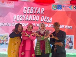 Ketua Bhayangkari Cabang Lombok Utara Hadiri Gebyar Posyandu Desa Bayan dan Kampanye Posyandu Aktif