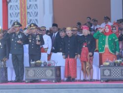 Kapolda NTB Hadiri Puncak Peringatan Detik-Detik Proklamasi RI di Lapangan Bumi Gora
