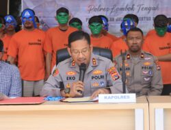 ‎Polres Loteng Ungkap Puluhan Kasus Kriminal Selama Dua Bulan. ‎