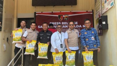 Kasus Pengoplosan Beras Yang Diungkap Satgas Pangan Polda NTB Kini Dinyatakan Lengkap