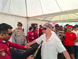 Personel Ops Mandalika Rinjani 2025 Lakukan Pemeriksaan Ketat di Gate 1 Sirkuit Mandalika