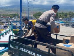 Ditpolairud Polda NTB Laksanakan Program Polisi Penolong di Lombok Timur, Bantu Ringankan Beban Nelayan.