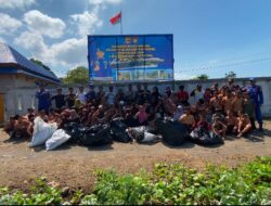 Polairud Polda NTB dan Masyarakat Bersatu Lestarikan Pantai Sigi Melalui Gotong Royong