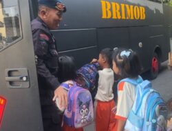 Brimob NTB Luncurkan Bus Sekolah Gratis