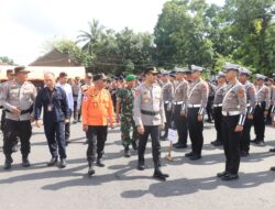 ‎Polres Loteng Bersama Instansi Terkait Siagakan Ratusan Personel Tanggap Siaga Bencana.