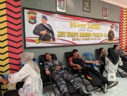 Satbrimob Polda NTB Gelar Donor Darah Sambut HUT ke-80 Korps Brimob Polri