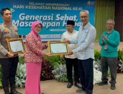 Kapolres dan Ketua Bhayangkari Lombok Utara Terima Penghargaan di HKN, Diganjar Atas Dedikasi dalam Pelayanan Kesehatan Masyarakat
