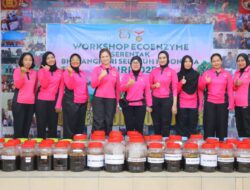 Bhayangkari Torehkan Rekor MURI: 59.800 Anggota Serentak Olah Eco Enzym untuk Indonesia Hijau