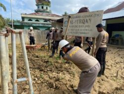 OPS AMAN NUSA II, SATBRIMOB POLDA NTB LAKSANAKAN PEMBERSIHAN DAN TRAUMA HEALING DI ACEH TAMIANG
