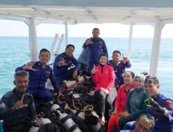 Bhayangkari NTB Tanam Terumbu Karang di Lombok Utara, Perkuat Gerakan Perempuan Jaga Laut dan Ekonomi Pesisir