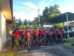 Gowes Kamtibmas Polres Lombok Utara Kembali Sasar Desa Jenggala