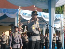 Pimpin Apel Perdana, Kapolda NTB: Kalau Belum Bisa Berprestasi, Jangan Mendatangkan Masalah