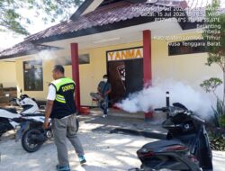 Cegah Demam Berdarah, Biddokkes Polda NTB Lakukan Fogging di SPN Belanting  Mataram, NTB Sebagai langkah