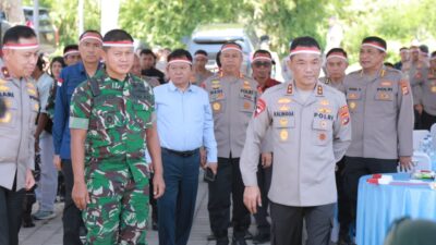 Dari Taman Kota Giung Siu Mataram, Kapolda NTB Ikuti Peresmian Jembatan Merah Putih