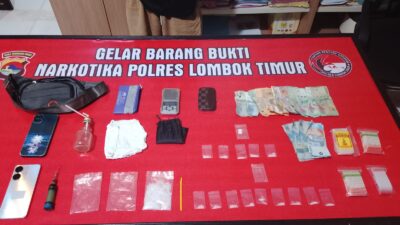 Polres Lombok Timur Ungkap Dugaan Peredaran Sabu 26,44 Gram di Sambelia