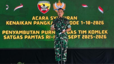 Kakomlekdam IX/Udayana Pimpin Acara Syukuran Kenaikan Pangkat Personel